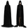Adult Halloween Velvet Cloak Cape Hooded Medieval Costume Witch Wicca Vampire UK