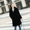 Bella Philosophy Women Mink Faux Fur Coat Solid Female Turn Down Collar Winter Warm Fake Fur Lady Coat Casual Jacket